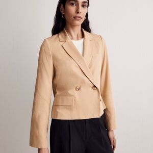 Madewell | EUC Petite Caldwell Crop Blazer Double Breasted S